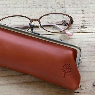 がま口メガネケース