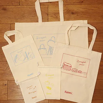 Kanmi.オリジナルコットンバッグ