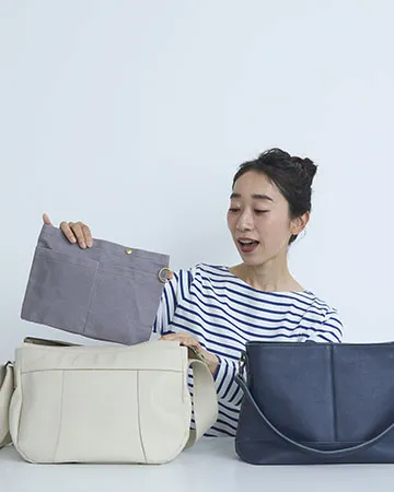 帆布ポケットポーチ(M)