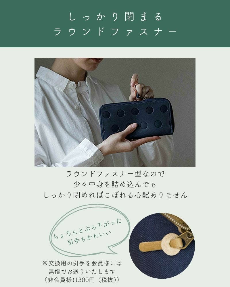 BOX型小銭入れラウンドファスナー長財布