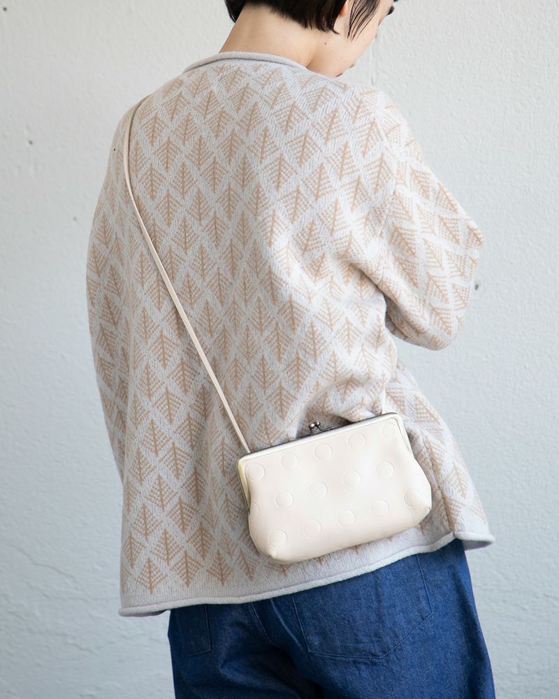 がま口ポシェットの色：バニラ