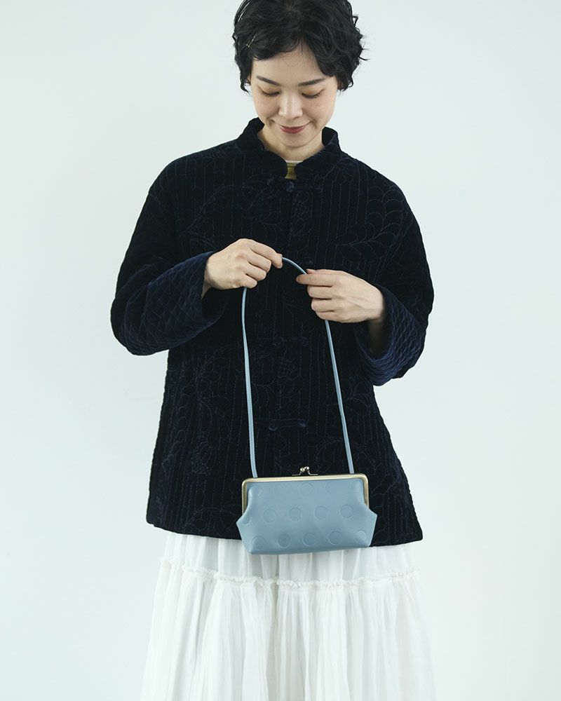 がま口ポシェットの色：ソライロ