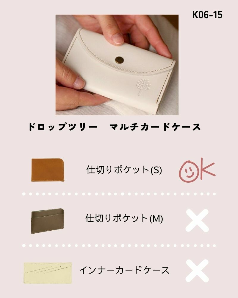 お財布アクセサリー対応表