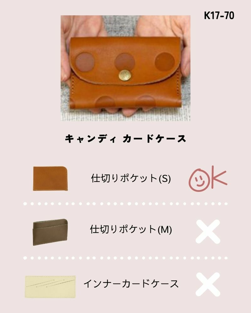 お財布アクセサリー対応表