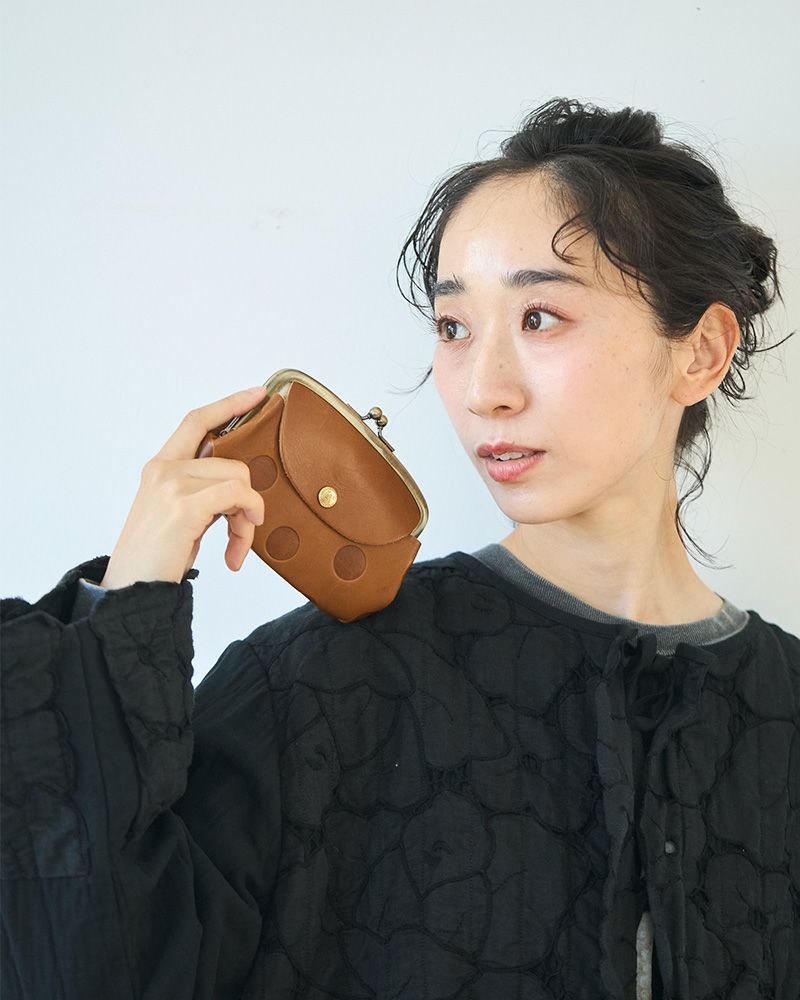 Kanmi. キャンディルーフ親子がま口　カラー：キャラメル