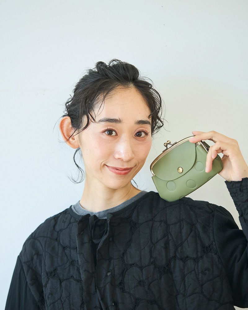 Kanmi. キャンディルーフ親子がま口　カラー：リーフグリーン