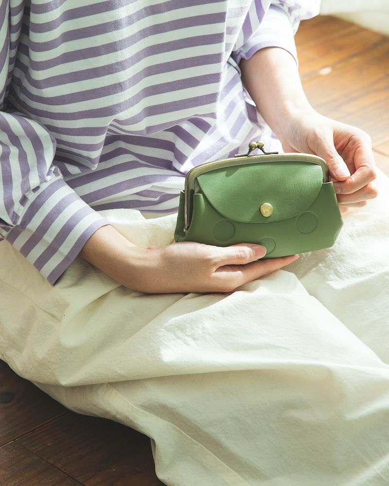 Kanmi. キャンディルーフ親子がま口　カラー：リーフグリーン