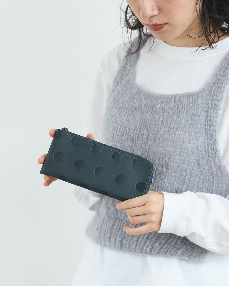 長財布の色：ネイビー