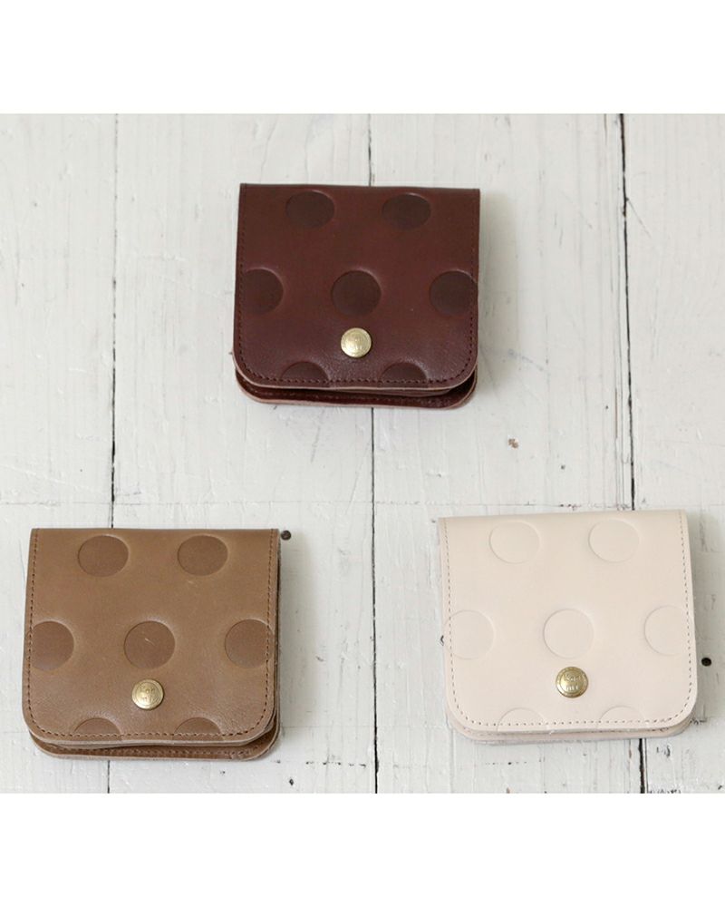 がま口の色：上から時計回りに　ダークブラウン・バニラ・アッシュグレー