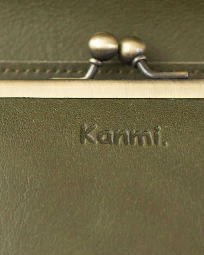 がま口の色：オリーブグリーン