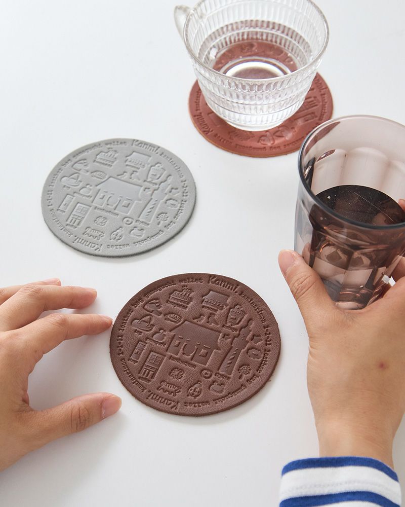 浅草レザーコースター