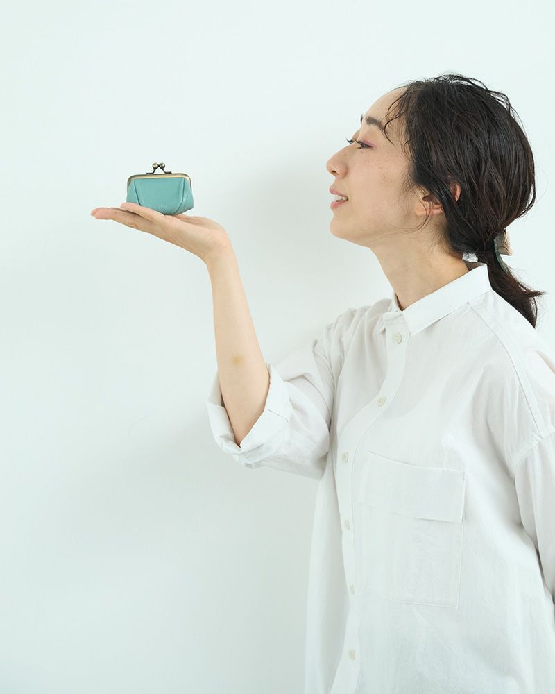 がま口の色：マウスグレー