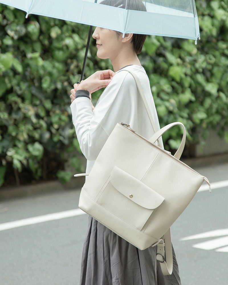 リュックの色：バニラ