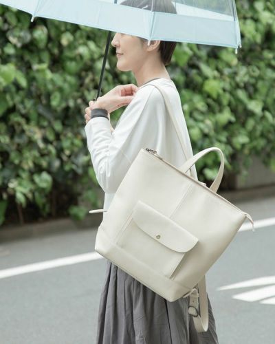 リュックの色：バニラ