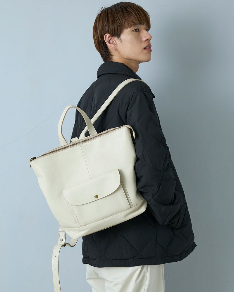 リュックの色：バニラ