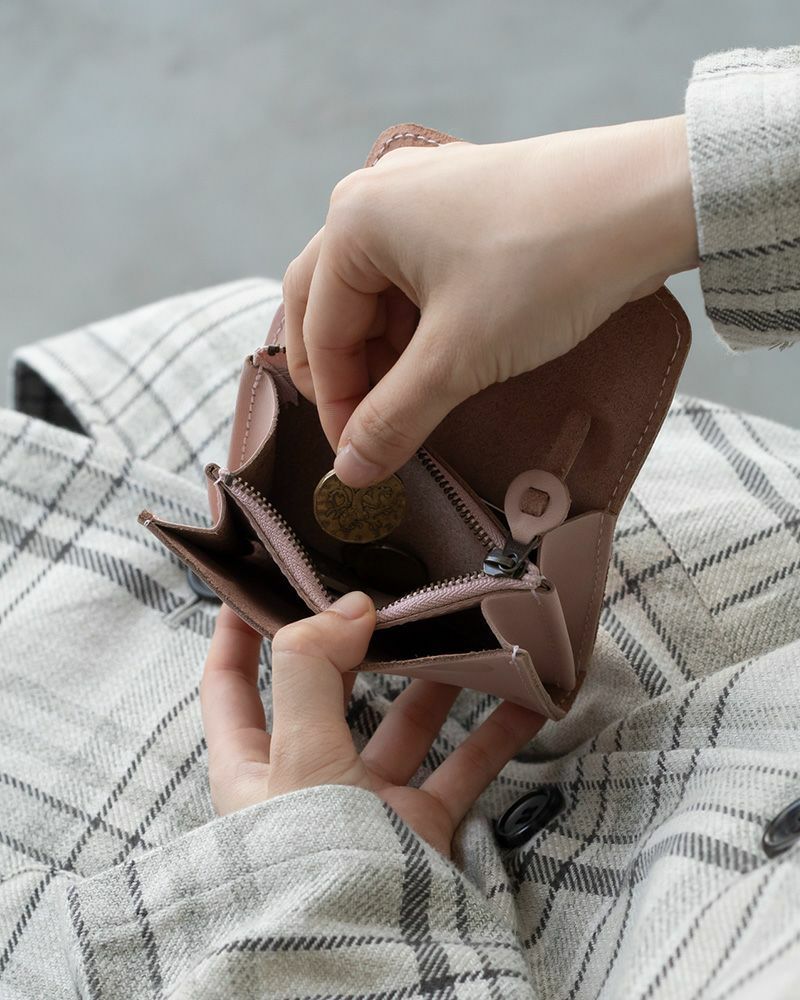 ミニ財布の色：スミレ