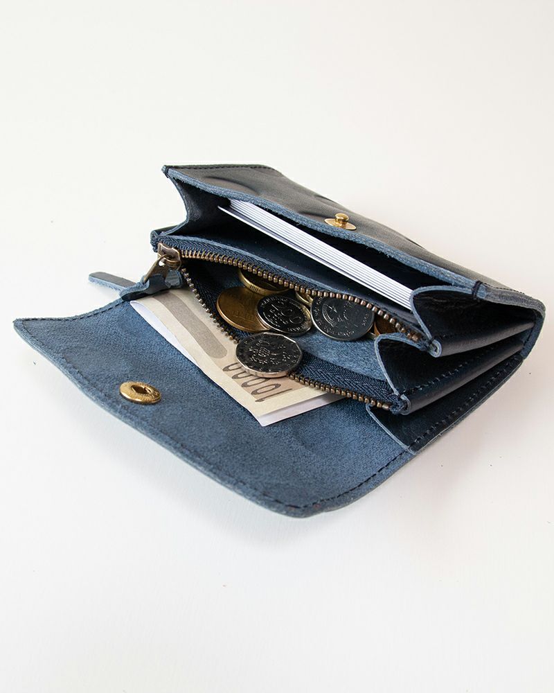 ミニ財布の色：ネイビー