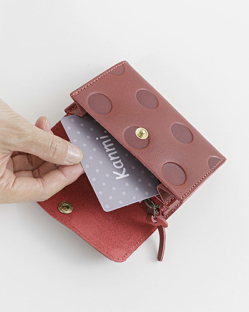 ミニ財布の色：チェリーレッド