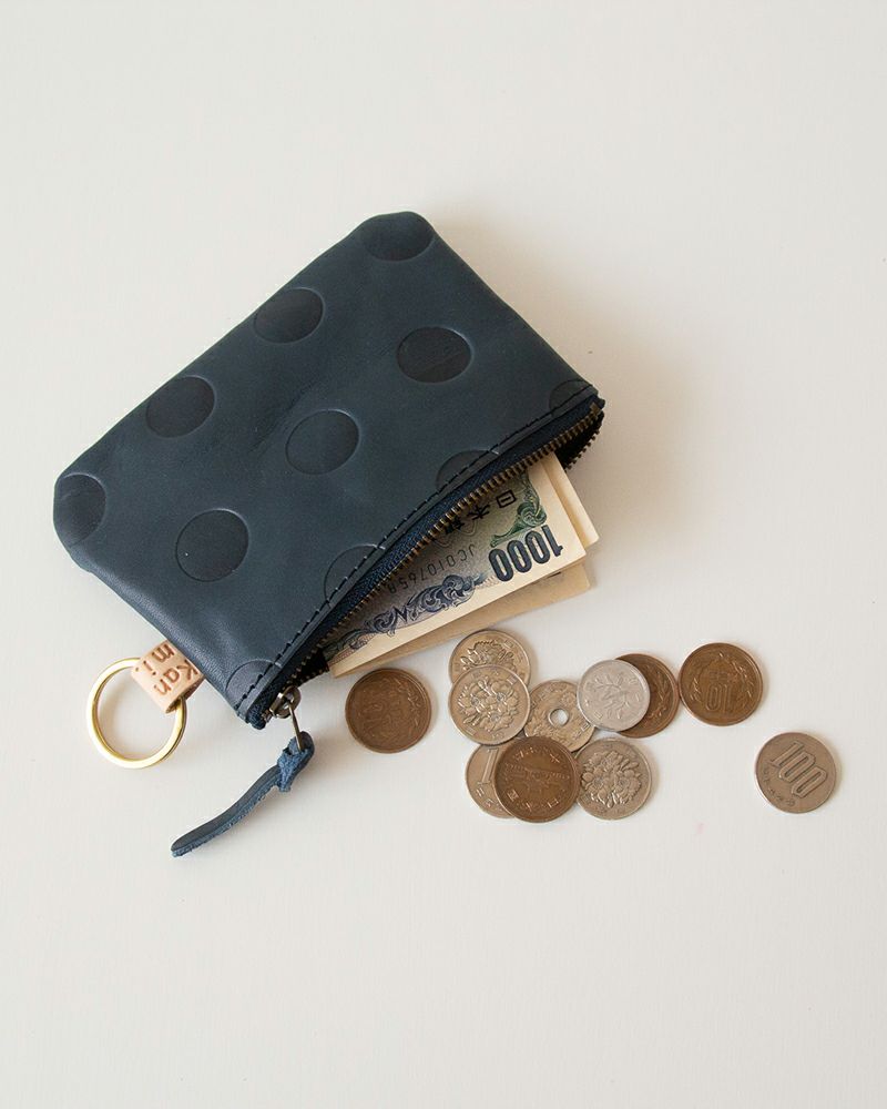  キャンディ フラットポーチ（M）  （ポーチの色：ネイビー）