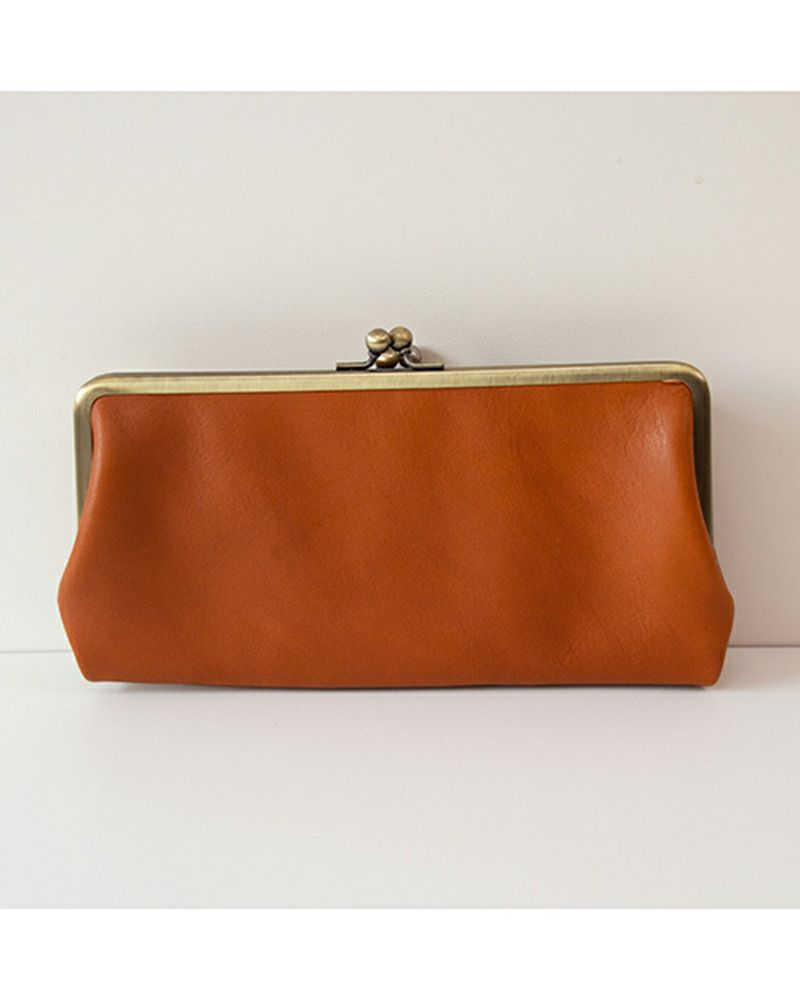 がま口の色：キャメル