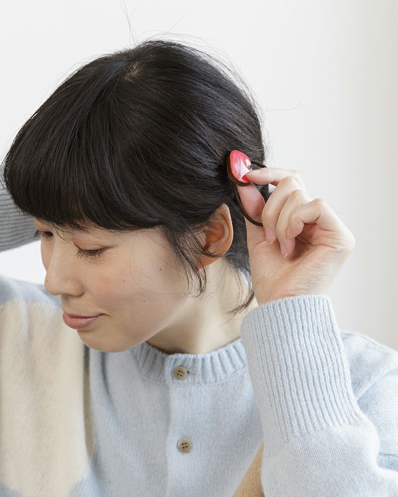 ヘアアクセサリーの種類：リンゴ
