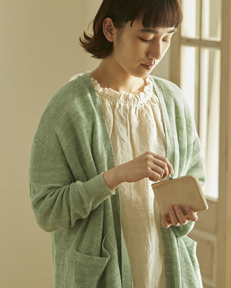 ミニ財布の色：バニラ