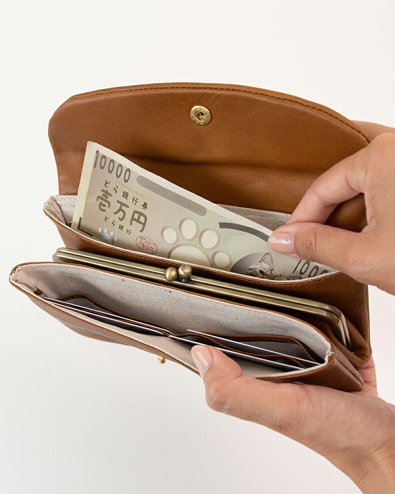 がま口の色：モカグレー