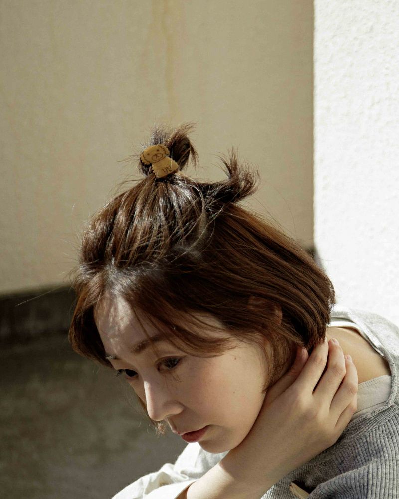 ヘアアクセサリーの種類：プードル アプリコット