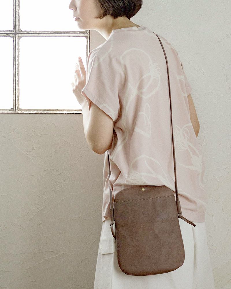 ドロップツリー サコッシュ（M）：モカグレー