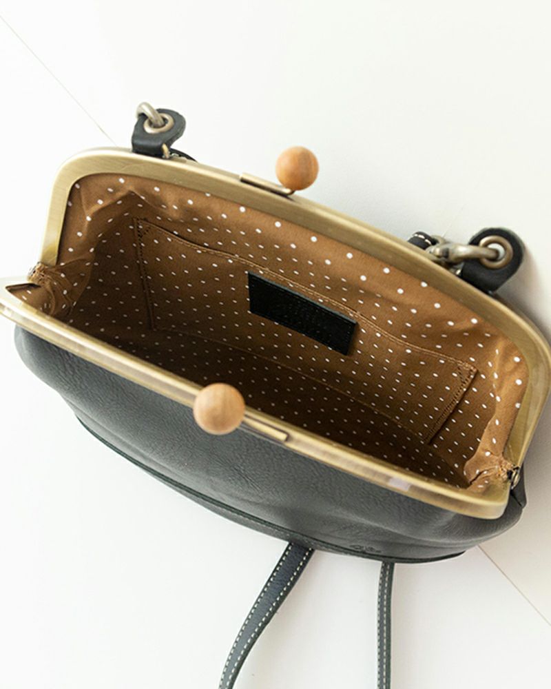 やさしい開閉音にほっこりな がま口ショルダー「ドロップツリー