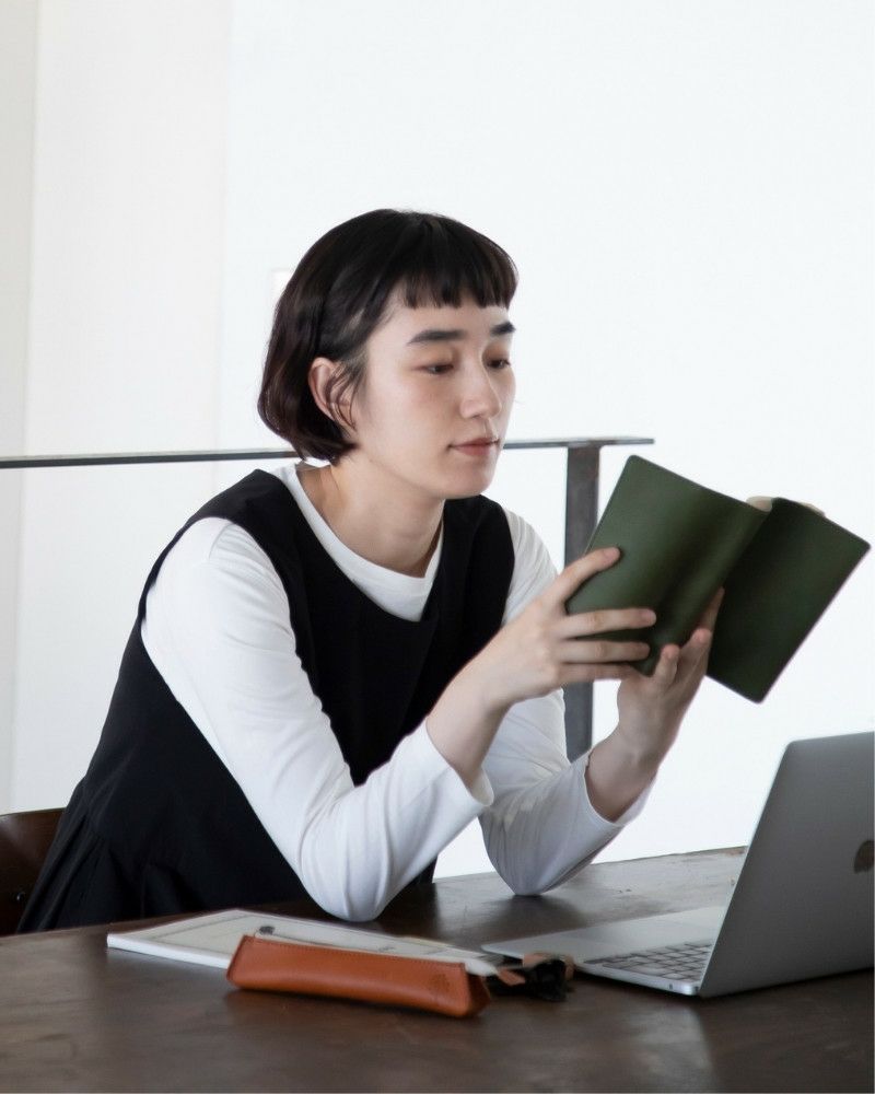 ブックカバーの色：グリーン