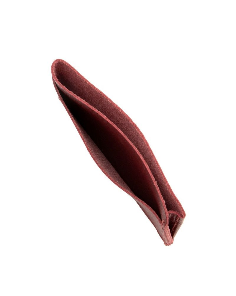 がま口 仕切りポケットの色：チェリーレッド