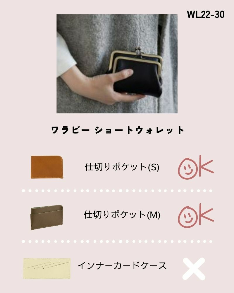 お財布アクセサリー対応表