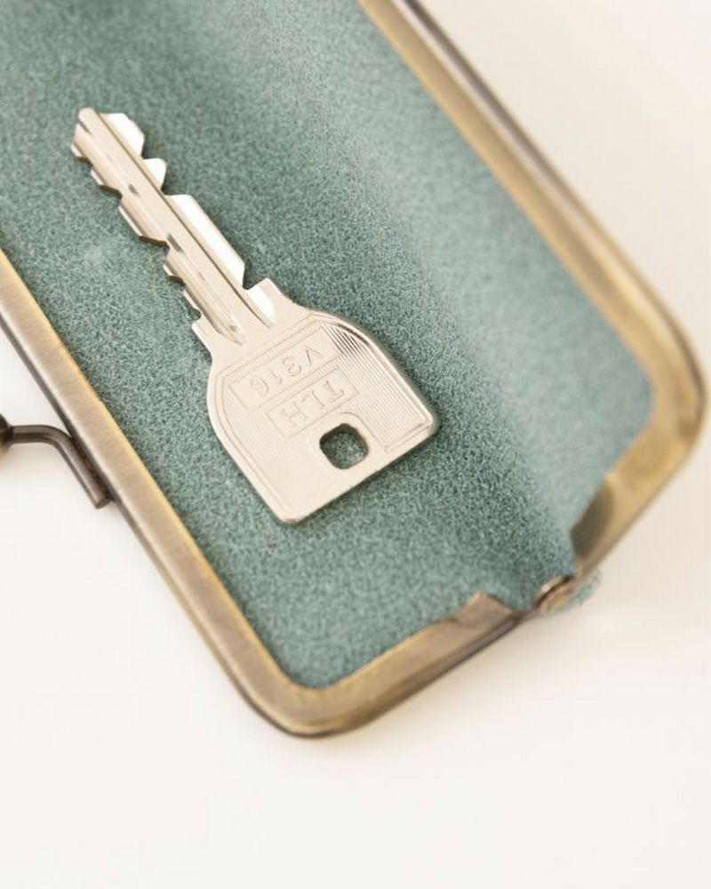 がま口印鑑ケースの色：サックス