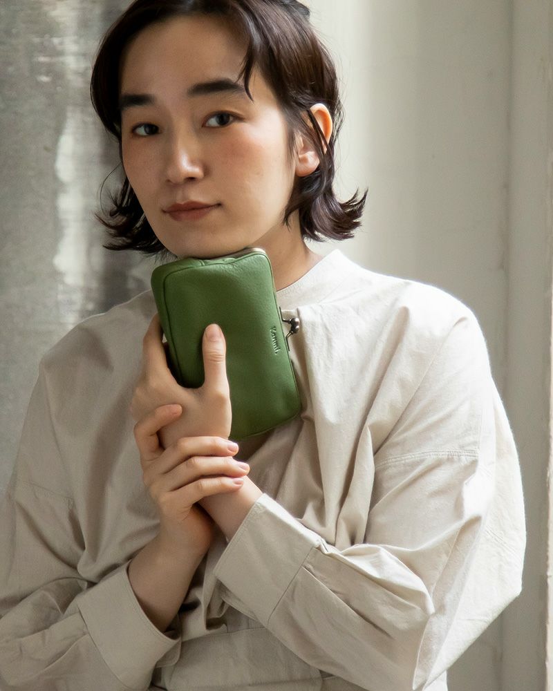 がま口の色：リーフグリーン