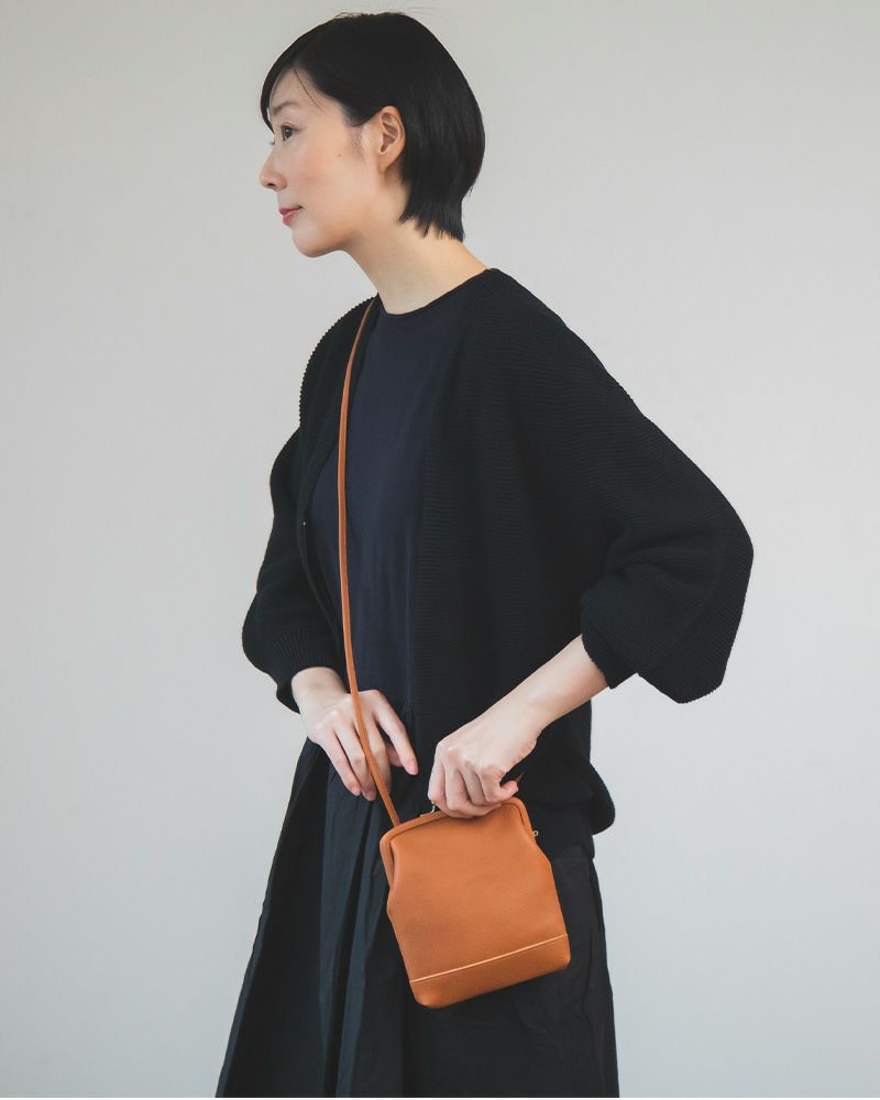 がま口ポシェットの色：マスタード