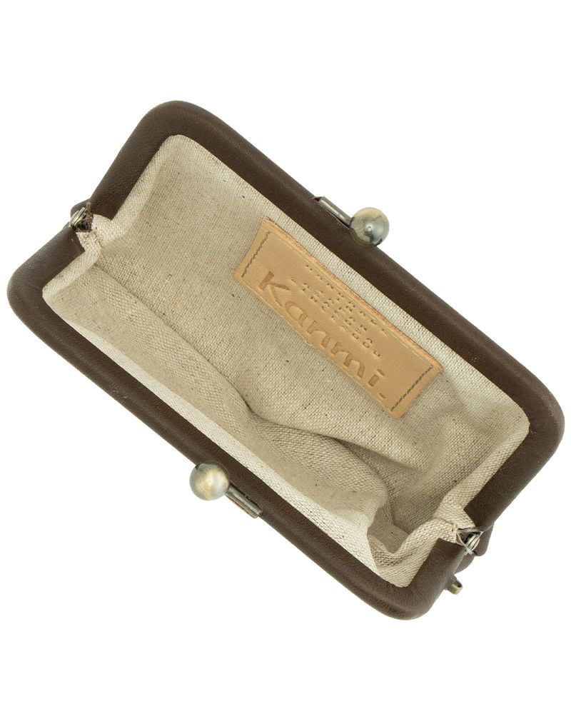 がま口の色：ダークブラウン