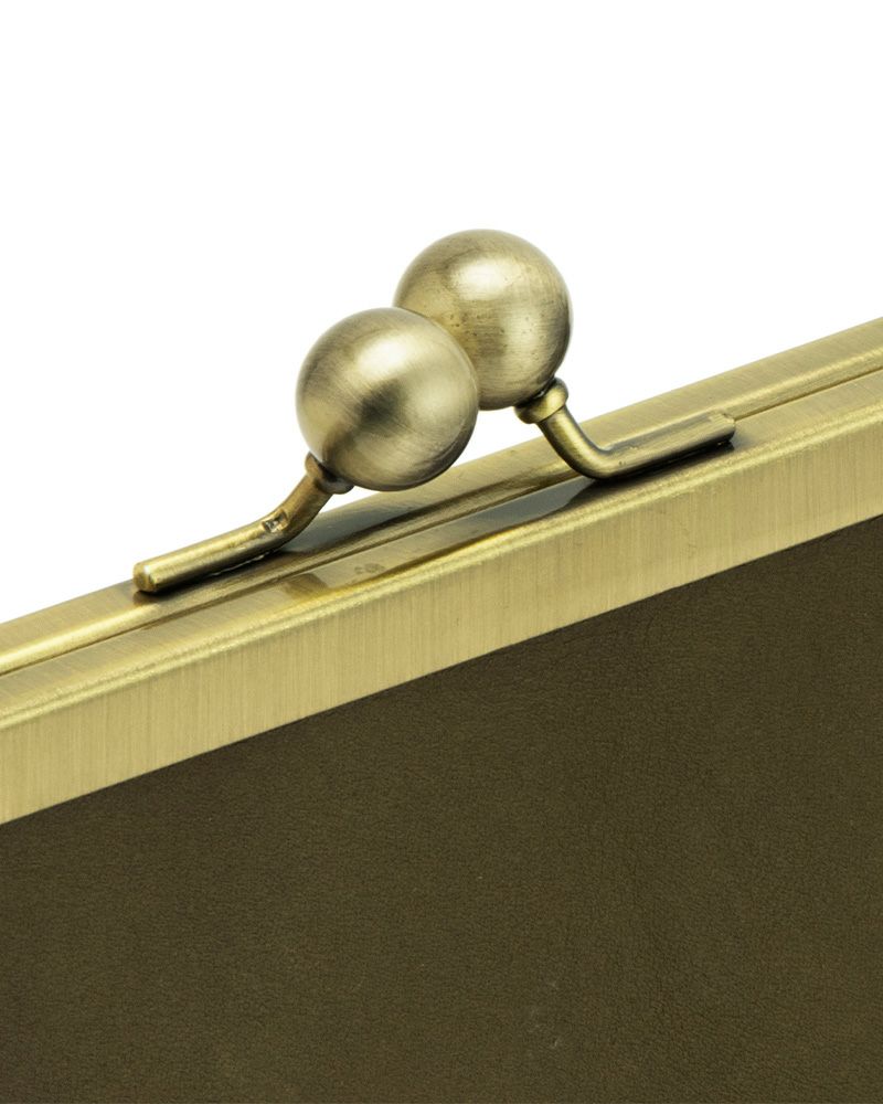 がま口ポシェットの色：グリーン