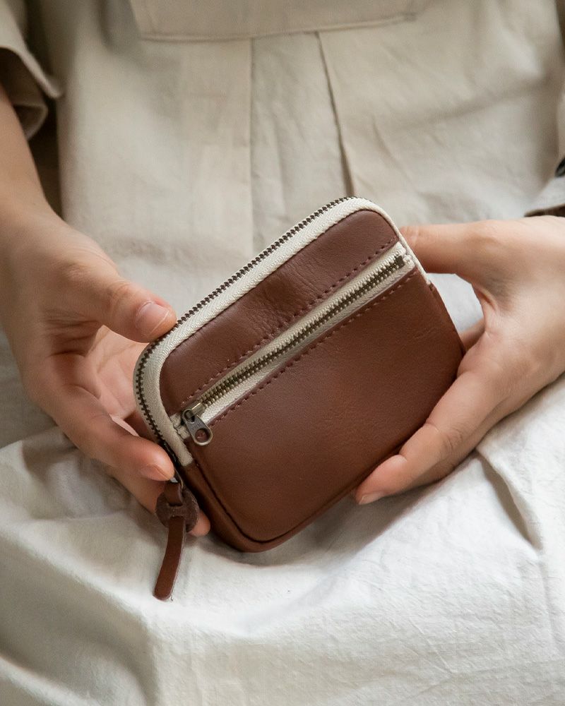 「All story ミニウォレット」ダークブラウン
