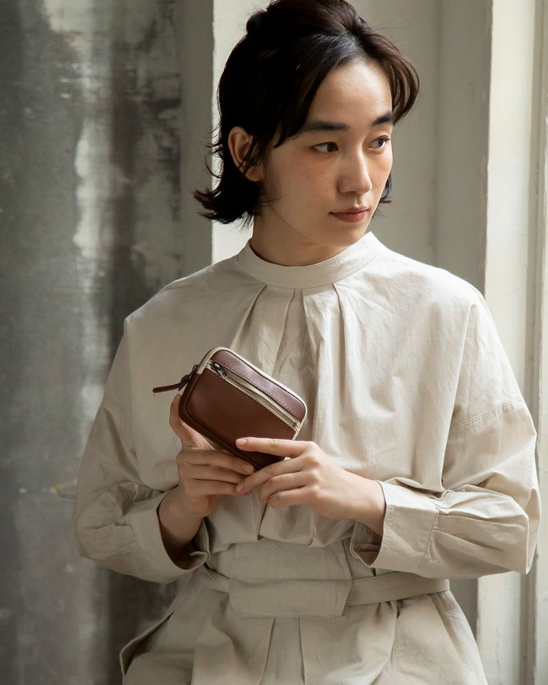 「All story ミニウォレット」ダークブラウン