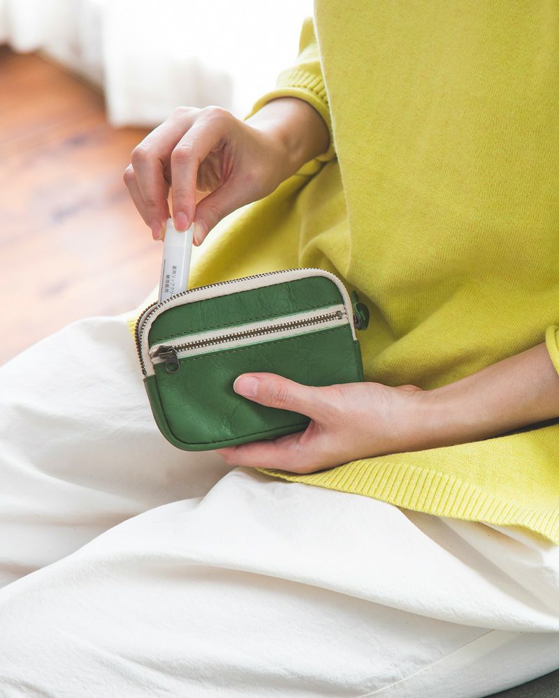 「All story ミニウォレット」グリーン