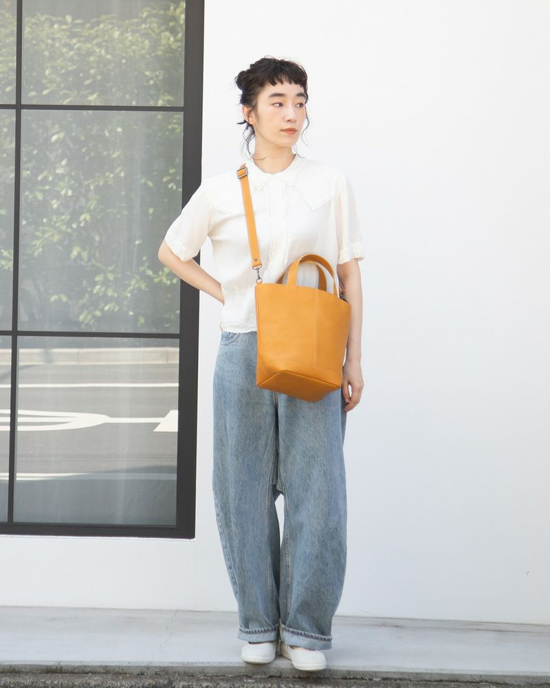 itsu mono 2WAYバッグ：マスタード