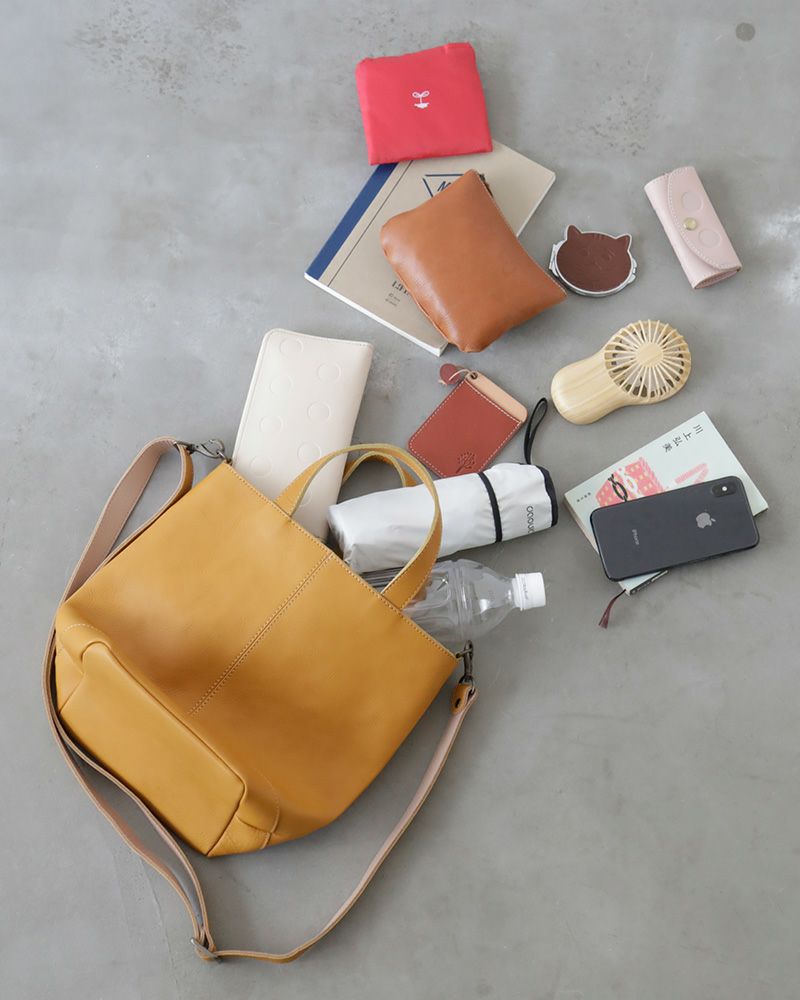 itsu mono 2WAYバッグ：マスタード