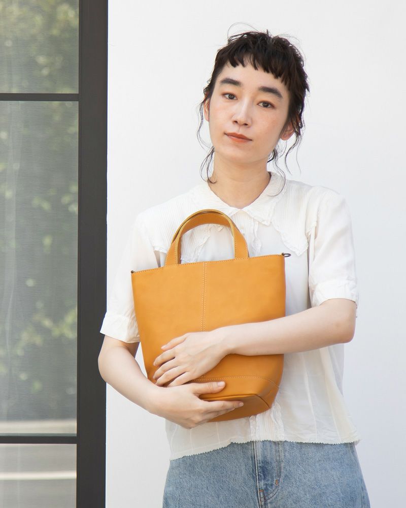 itsu mono 2WAYバッグ：マスタード