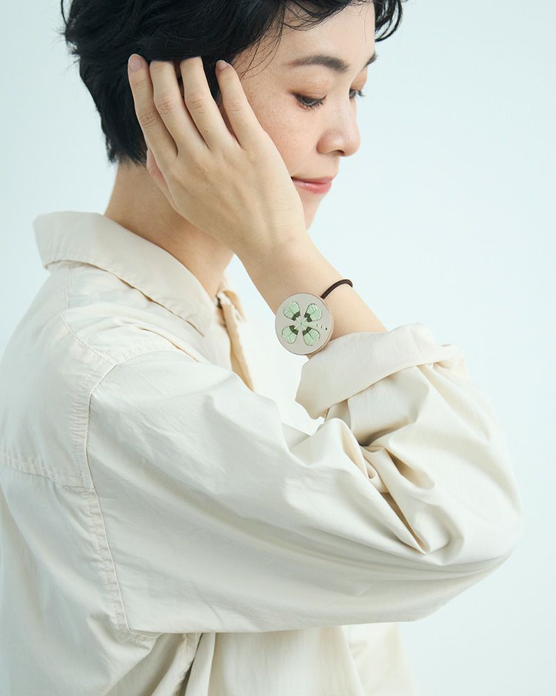 「sa i te ヘアゴム」クローバーバニラ