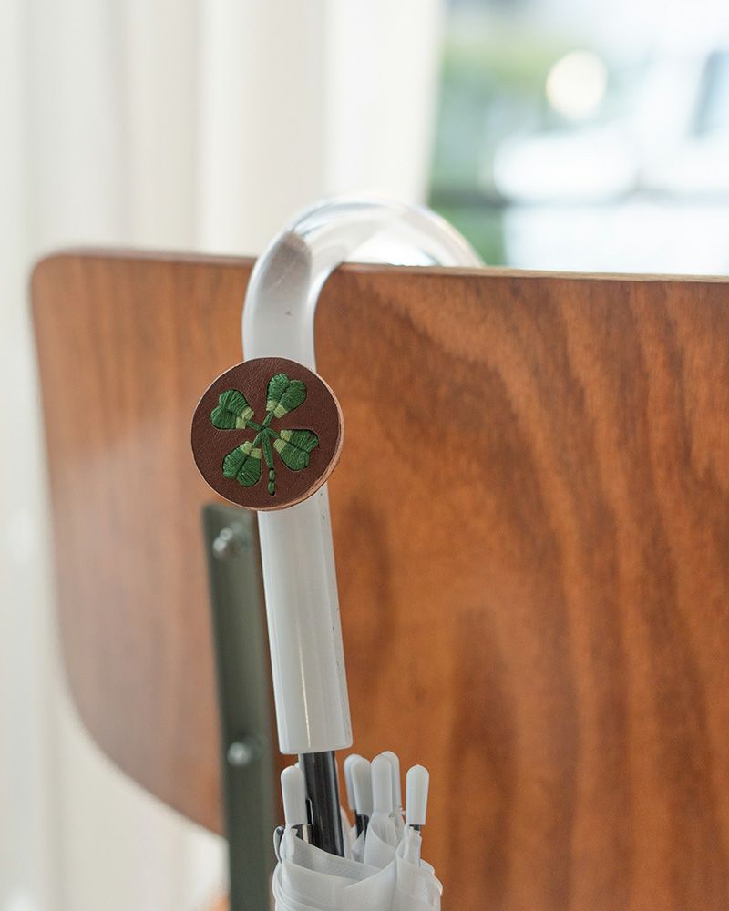 「sa i te ヘアゴム」クローバーダークブラウン