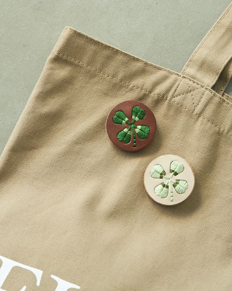 「sa i te ブローチ」　新色クローバー