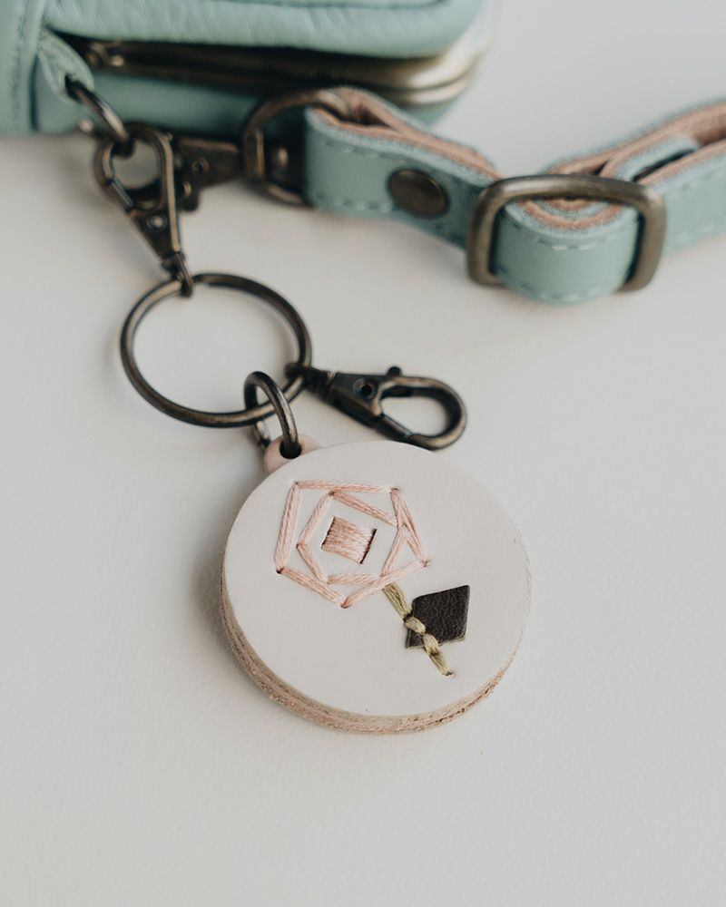 「sa i te キーリング」バラピンク