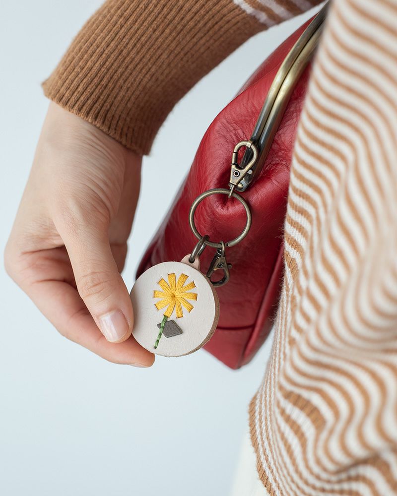 「sa i te キーリング」たんぽぽイエロー