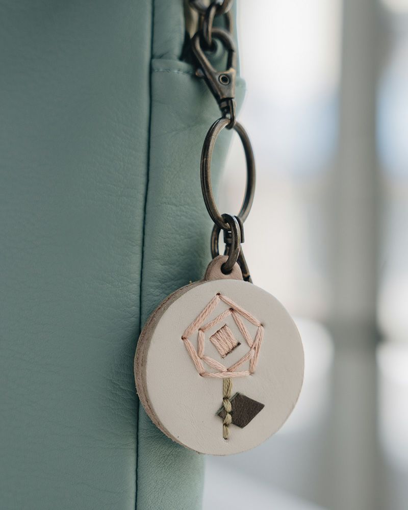 「sa i te キーリング」バラピンク